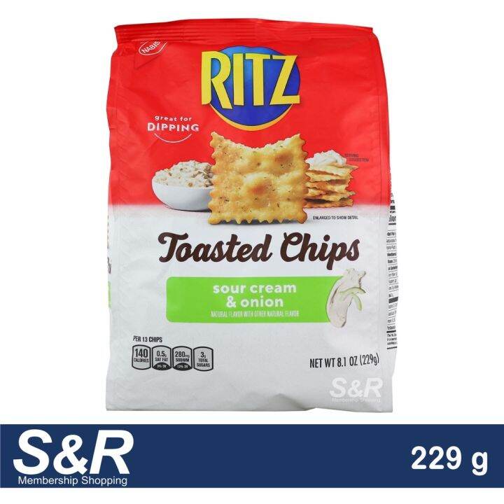 Ritz Sour Cream Onion Toasted Chips 229g Lazada PH
