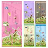 2021Door Curtain Magnetic Curtains Hands-free Mesh Anti Mosquito Insect Fly Bug Curtains Net Automatic Closing Door Screen Kitchen