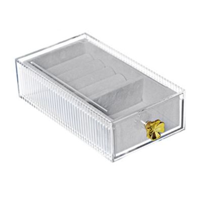 European Style Multi-Grid Jewelry Box Transparent Necklace Earrings Storage Box Eye Display