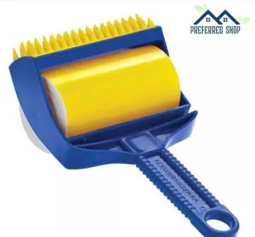 Reusable Sticky Picker Set Cleaner Lint Roller Pet Hair Remover Brush, Blue