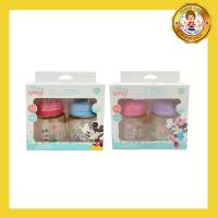 Babi care Disney baby ขวดนมคอกว้าง สีชา ขนาด 4 ออนซ์ 125 ml. ลายมินนี่