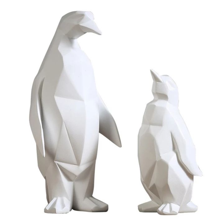 statues-for-decorations-for-house-penguin-sculptures-for-living-room-ornaments-abstract-animal-resin-nordic-origami-geometric