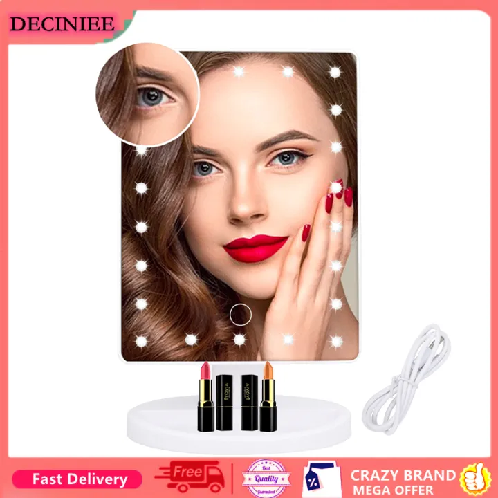 Vanity Lighted Makeup Mirror with 10X Magnifying Mirror 22 LED Lighted