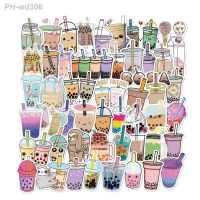 50PCS Cute Cartoon Pearl Milk Tea Stickers Pack For Girl Boba Bubble DIY Stationery Luggage Laptop Guitar