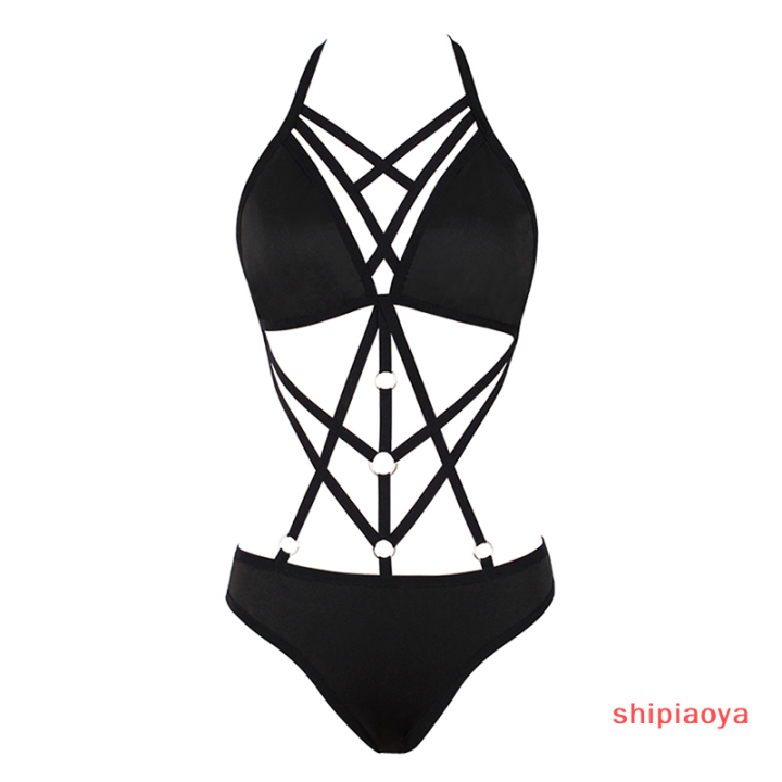 shipiaoya-ชุดว่ายน้ำหนึ่งชิ้นของผู้หญิงชุดชั้นในเซ็กซี่โมโนกินีดันอาบน้ำบิกินีไม่มีซับ