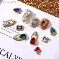 3pcs Luxury Nail Enhancements Crystal Decorative Flashing Diamond Colorful Transparent Alloy Diamond Rhinestone Nail Art Decor