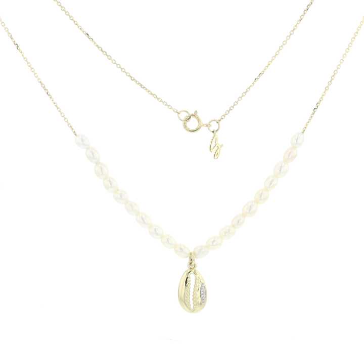 gails-nfk098-seashell-pearl-necklace-สร้อยมุกประดับจี้หอยฝังเพชร