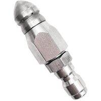 Pressure Washer Sewer Jetter Nozzle with Stainless Steel Durable Design Sewer Jet Nozzle1/4Inch Quickly Connector