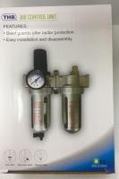 ชุดกรองลม F+R+L (Filter+Regulator + lubricator) มีเกลียว 3ขนาด (1/4",3/8",1/2")  (2หุน 3หุน 4หุน) THB