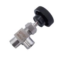 【YF】 Free Ship Needle Valve Adjustable 1/8 1/4 3/8  1/2  Right Angle Female G Thread SS304 For Water Gas Oil needle valve