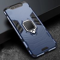 For Samsung Galaxy A80 Case Armor PC Cover Finger Ring Holder Phone Case For Samsung A 80 Case 360 Shockproof Bumper Hard Shell