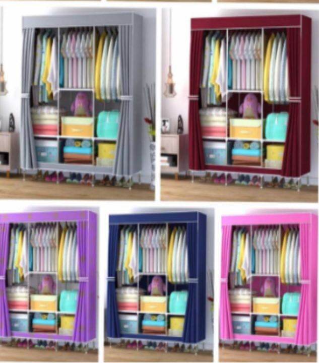 8813 Big Multifunction Cloth Wardrobe Storage Clothes Shelves