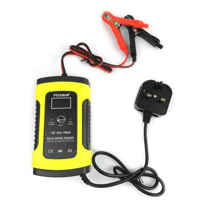 12V Auto Battery Charger Digital LCD Display Portable Battery Charger Automotive With Pulse Repair Fast Power Car Accessories