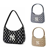 Korean Mlb Vintage Presbyopic Ny Embroidery Full Label Underarm Bag Trendy Fashion Shoulder Hand Bag