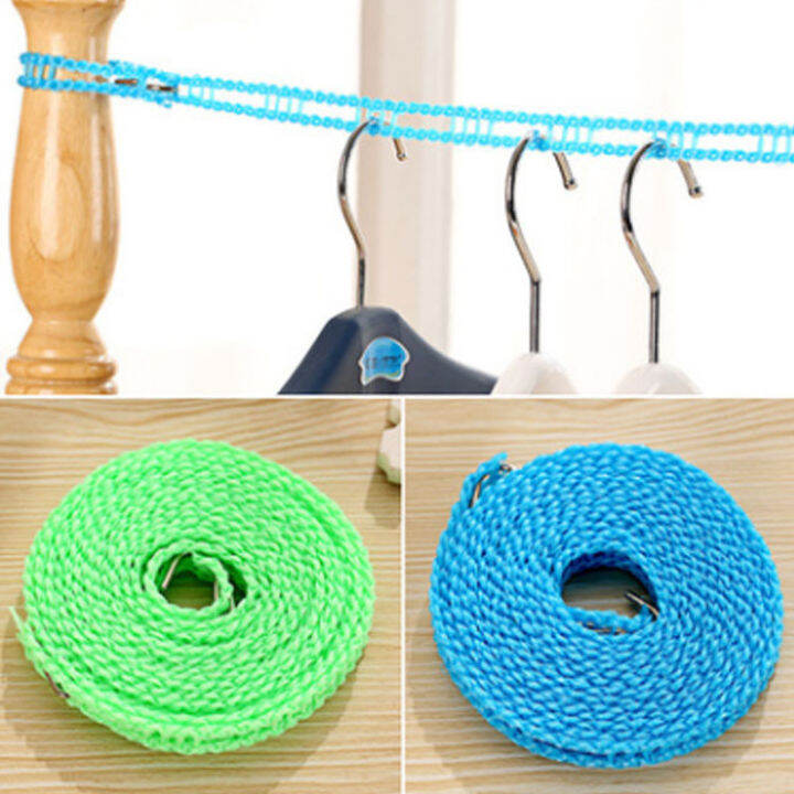 5 Meters Clothes Line Drying Rack Hanger Rope Strong Windproof Quality ...