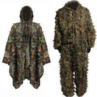 Hunting Clothes Army Tactical Men Women Kids Camouflage Ghillie Suit Wargame Hunting Sniper Suit Pants Hooded Jacket