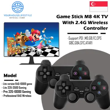 Dropship M8 Video Game Console 2.4G Double Wireless Controller Game Stick  4K 10000 Games 64GB Retro Games to Sell Online at a Lower Price