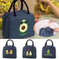 【CW】⊕◐❣  Insulated Bento Thermal Food Storage for Cooler Avocado Print Handbags