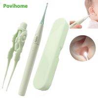 1Set Baby Kids Portable LED Light Earpick Ear Cleaner Set Earwax Remover Ear Curette Ear Spoon Hygiene Ear Cleaning Tool C1971