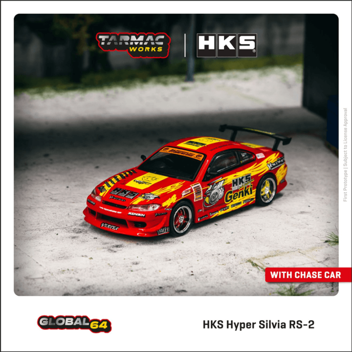 พรีออเดอร์-tarmac-ทำงาน1-64-hks-hyper-silvia-rs-2รถโมเดล-diecast