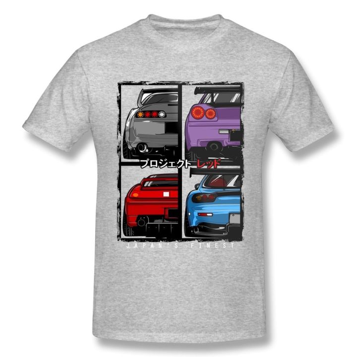 jdm-เสื้อยืดคอกลม-ผ้าฝ้าย-100-พิมพ์ลายรถแข่งญี่ปุ่น-r34-nsx-fd3s-rx7-โอเวอร์ไซซ์-แฟชั่น-สําหรับผู้ชาย-ผู้หญิง