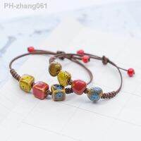 stone womens ceramic bracelet Female hand-woven wholesale 5347