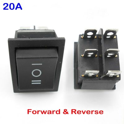 【CW】 motor forward and reverse switch positive negative polarity converter 20A power 6 pin 3 gear 12V button