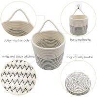 Q9QF Wall Hanging Organizer Sundries Storage Basket Clothing Toy Collection Bucket Creative Cleaning Organizer Barrel Crafted