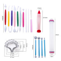 Fondant Cake Modeling Tools Set Carving Flower Crafts Clay Modeling Baking Accessories Set Cake Decorating Tools