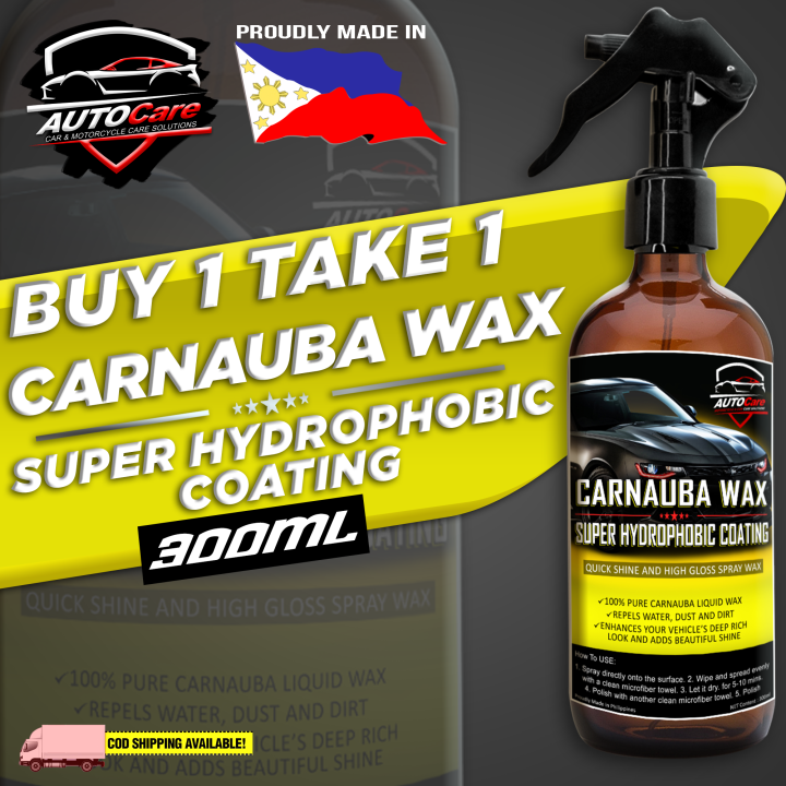 Auto Care 100 Original Premium Carnauba Liquid Wax Quick Shine and