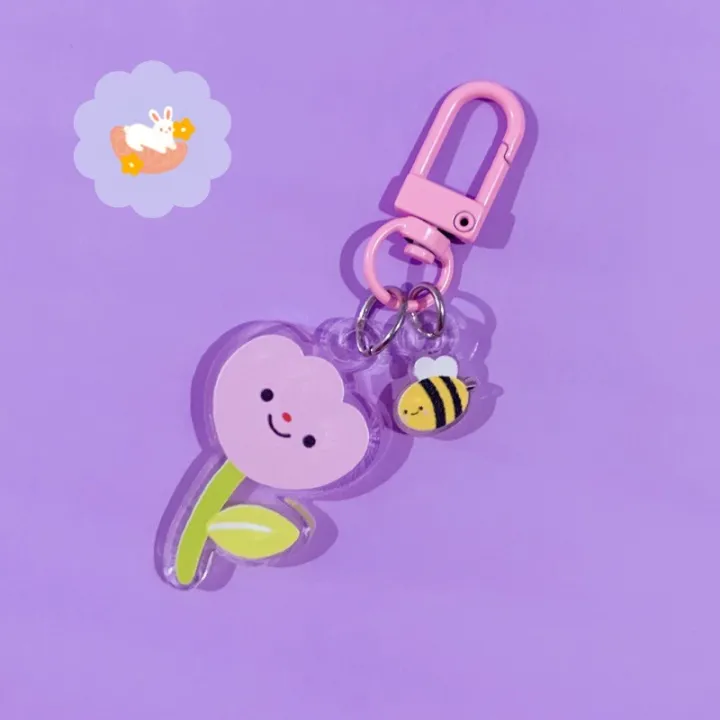 N6cTulip & Bee Acrylic Keychain pomelo paints co. Lazada PH