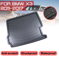 รถพรมด้านหลัง Trunk Anti-Mud สำหรับ BMW X3 2011 2012 2013 2014 2015 2016 2017ชั้น