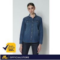 Mc Jeans เสื้อเชิ้ตหญิง แขนยาว สียีนส์ MWLZ065