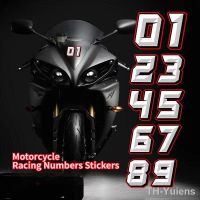 【hot】⊕❡◙  Motorcycle Racing Number Stickers Reflective Decals for off-road vehicle Accessories