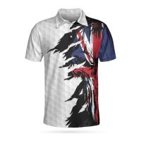 2023 NEW Style Skull United Kingdom Ripped Golf Short Sleeve Polo Shirt, Golf Pattern Polo Shirt, UK Golf Shirt For Mensize：XS-6XLNew product，Can be customization