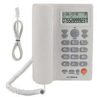 White Caller ID Telephone Hands-Free Calling Landline Phone Clear Sound Noise Reduction Telephone For Home Office Hotel English