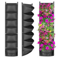 Vertical Hanging Garden Grow bag Planter Flower Pots Layout Waterproof Wall Mount Hanging Flower Pot Bag Indoor Outdoor Use