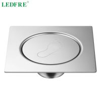 LEDFRE Pop-up Drain Stainless Steel Floor Drain Hotel Shower Room Deodorant  Floor Drain Bathroom Accessorise Drain LF66013 Traps Drains