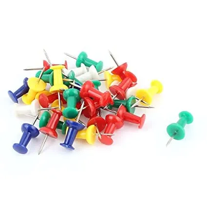 Push Pins assorted color (50pcs per pack) | Lazada PH