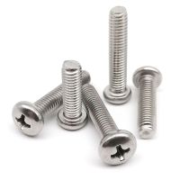 M1.6 M2 M2.5 M3 M3.5 M4 M5 M6 M8 GB818-85 A2-70 304 Stainless Steel Cross Phillips Bulat Pan Kepala Sekrup Bolt