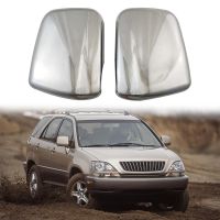 Rearview Side Glass Mirror Cover Trim Rear Mirror Covers Shell for Lexus XU110 RX300 1998-2003