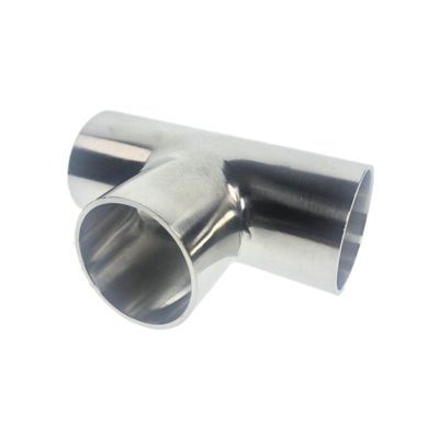 ㍿◑ TYPE T Joint Sanitary Welding Pipe Connection Fittings polishing 304 Stainless Steel Food grade