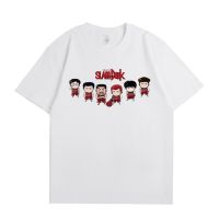 JHPKJ100% Cotton T shirts Anime Slam Dunk T-Shirt for Men  Women Oversized Short Sleeve Y2k Tops 4XL 5XL 6XL