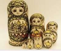 107Layers Wooden Russian Nesting Dolls Matryoshka Home Decor Ornaments Gift Russian Dolls Baby Craft Gifts for Kids Birthday