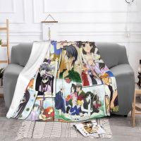 Fruits Basket Cartoon Plaid Blanket Sofa Cover Fleece Winter Japanese Anime Breathable Soft Throw Blanket for Sofa Couch Quilt