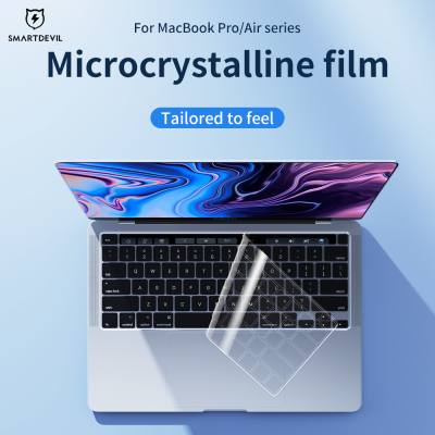 SmartDevil ฟิล์มกันรอยสำหรับ Keyboard Cover Protector Film For Macbook Air M1 A2337 Macbook Air M2 A2681 13.6 inch 2022 Macbook Pro M2 13.3 inch A2338 MacBook Pro M2 14 / 16 inch A2779 A2780 แล็ปท็อปบางเฉียบสีดำกันฝุ่น