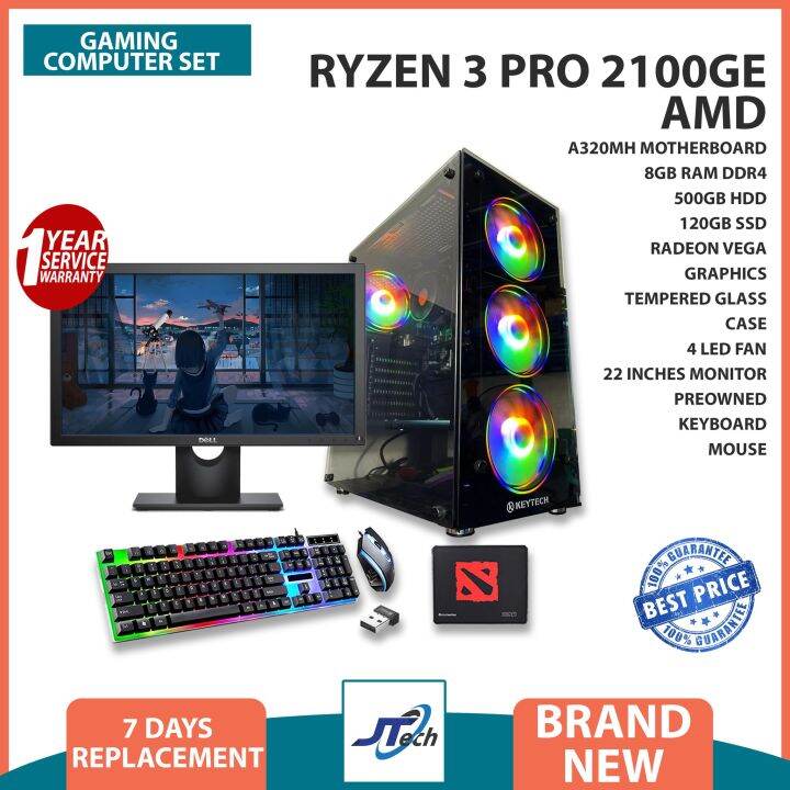 AFFORDABLE GAMING COMPUTER SET PACKAGE RYZEN 3 2120G WITH RADEON