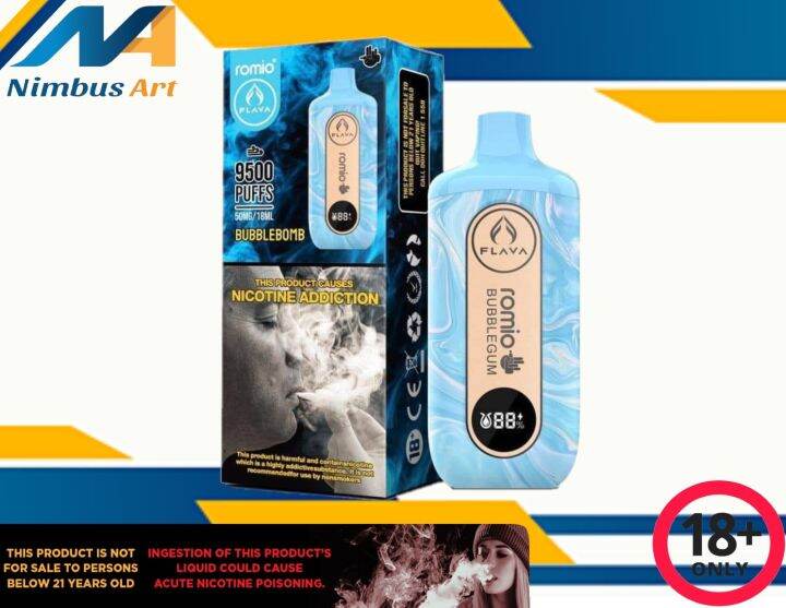 FLAVA ROMIO 9500 PUFFS ( WITH LANYARD ) DISPOSABLE POD ORIGINAL | Lazada PH