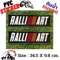 สติ๊กเกอร์แต่งรถ Mitsubishi Ralliart สติกเกอร์ PVC กันน้ำ ทนแดด ติดรถ ติดกระจก ข้างรถ ท้ายรถ สปอยเลอร์ ประตู รถยนต์ รถกระบะ รถซิ่ง JDM Racing Car Trition Lancer Mirage