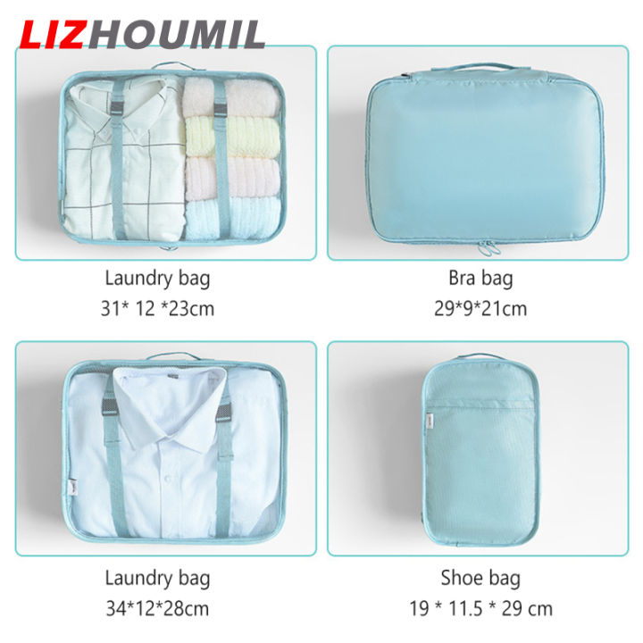 lizhoumil-กระเป๋าเก็บสัมภาระ8ชิ้น-กระเป๋ากระเป๋าเก็บของสำหรับเดินทางจุของได้มากสำหรับใส่เสื้อผ้าชุดชั้นในเครื่องสำอาง